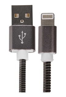 CellFish USB / Lightning, 1m kovový šedý kabel