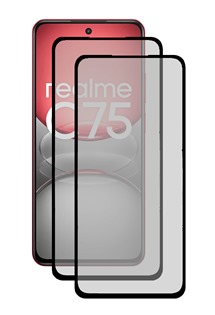CELLFISH DUO 5D tvrzen� sklo pro realme C75 Full-Frame �ern� 2ks