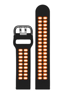 CELLFISH eXtreme silikonov emnek 20mm Quick Release ern / oranov