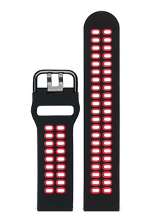 CELLFISH eXtreme silikonov emnek 22mm Quick Release ern / erven