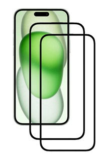 CELLFISH DUO 5D tvrzen sklo pro Apple iPhone 15 Plus Full-Frame ern 2ks