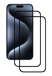 CELLFISH DUO 5D tvrzené sklo pro Apple iPhone 15 Pro Max Full-Frame černé 2ks