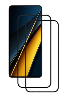 CELLFISH DUO 5D tvrzen sklo pro POCO X6 Pro 5G Full-Frame ern 2ks