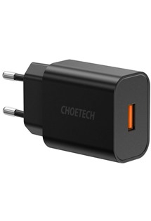 CHOETECH 18W USB rychlonabíječka do sítě s podporou QC černá