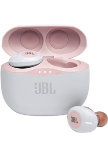 JBL Tune 125TWS True Wireless bezdrátová sluchátka růžová/bílá