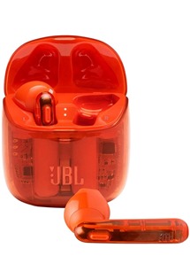JBL Tune 225TWS True Wireless bezdrátová sluchátka oranžová/průhledná
