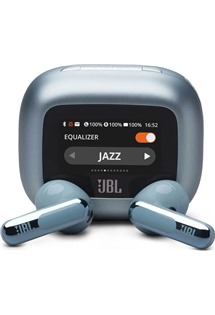 JBL Live Flex 3 bezdrtov sluchtka s dotykovm displejem a potlaenm hluku modr