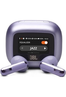 JBL Live Flex 3 bezdrtov sluchtka s dotykovm displejem a potlaenm hluku fialov