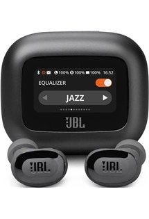 JBL Live Buds 3 bezdrtov sluchtka s dotykovm displejem a potlaenm hluku ern