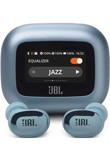 JBL Live Buds 3 bezdrtov sluchtka s dotykovm displejem a potlaenm hluku modr
