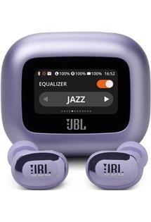 JBL Live Buds 3 bezdrtov sluchtka s dotykovm displejem a potlaenm hluku fialov