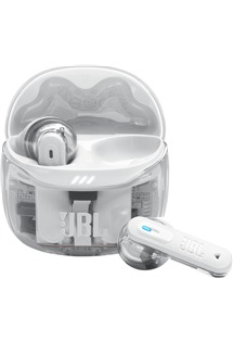 JBL Tune Flex 2 bezdrtov sluchtka s aktivnm potlaenm hluku bl / prhledn