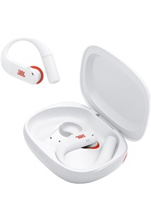 JBL Endurance Peak 4 bezdr�tov� sportovn� sluch�tka b�l� / oran�ov�