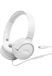 JBL Tune 520C USB-C dr�tov� n�hlavn� sluch�tka b�l�