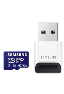 Samsung PRO Plus microSDXC 128GB + USB-A adapt�r