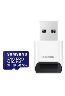 Samsung PRO Plus microSDXC 512GB + USB-A adapt�r