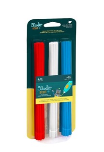 3Doodler n�pl� ECO-PCL pro 3D pero Start+ 75ks - �erven�, modr�, b�l�