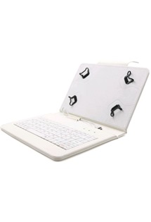 C-TECH PROTECT NUTKC-01 pouzdro univerz�ln� s kl�vesnic� pro 7-7,85 tablety FlexGrip b�l� (230x149mm)