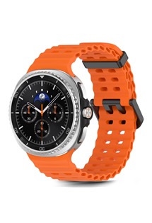 Tech-Protect silikonov� �em�nek pro Samsung Galaxy Watch8 / Watch8 Classic oran�ov�