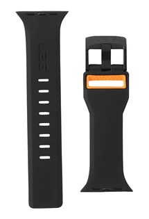 UAG Civilian silikonový řemínek pro Apple Watch Series 6/5/4/SE (44mm) a Series 3/2/1 (42mm) černý/oranžový