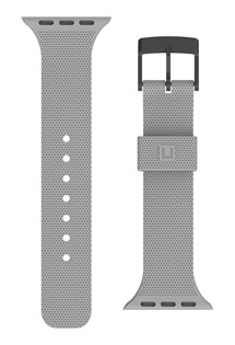 UAG U Dot silikonový řemínek pro Apple Watch Series 6/5/4/SE (44mm) a Series 3/2/1 (42mm) šedý