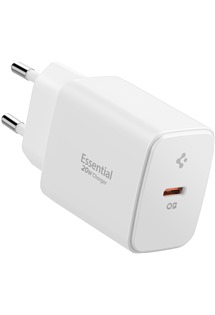Spigen Essential 20W USB-C nab�je�ka bez kabelu b�l� (EE201EU)