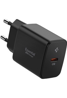 Spigen Essential 20W USB-C nab�je�ka bez kabelu �ern� (EE201EU)