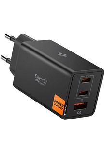 Spigen Essential 67W USB-C/USB-A nab�je�ka bez kabelu �ern� (EE673EU)