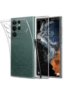 Spigen Liquid Crystal Glitter zadní kryt pro Samsung Galaxy S22 Ultra čirý