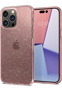 Spigen Liquid Crystal Glitter zadní kryt pro Apple iPhone 14 Pro Max růžový