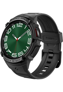 Spigen Rugged Armor Pro kompletn pouzdro s emnkem pro Samsung Galaxy Watch6 Classic 47mm ern