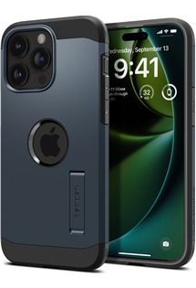 Spigen Tough Armor odoln� zadn� kryt s podporou MagSafe pro Apple iPhone 15 Pro Max modr�
