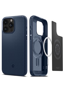 Spigen Mag Armor zadn� kryt s podporou MagSafe pro Apple iPhone 15 Pro Max modr�