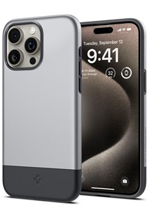 Spigen Style Armor zadn� kryt s podporou MagSafe pro Apple iPhone 15 Pro st��brn�