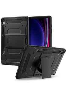 Spigen Tough Armor Pro odoln zadn kryt se zabudovanm stojnkem pro Samsung Galaxy Tab S9 ern