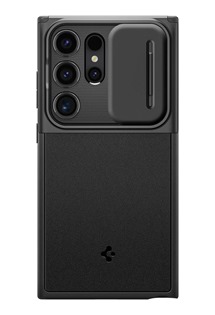Spigen Optik Armor zadn kryt s krytkou kamery pro Samsung Galaxy S24 Ultra ern