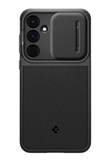 Spigen Optik Armor zadn kryt s krytkou kamery pro Samsung Galaxy A55 5G ern