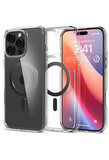 Spigen Ultra Hybrid zadn� kryt s podporou MagSafe pro Apple iPhone 16 Pro Max karbonov� �ed�