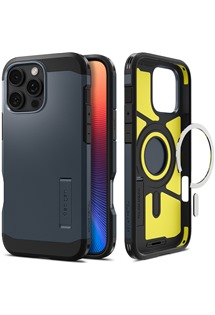 Spigen Tough Armor odoln� zadn� kryt s podporou MagSafe pro Apple iPhone 16 Pro Max modr�