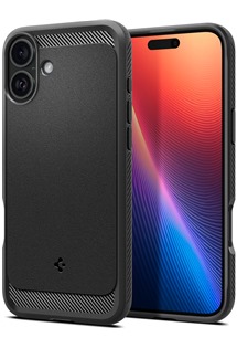 Spigen Rugged Armor odoln� zadn� kryt s podporou MagSafe pro Apple iPhone 16 �ern�