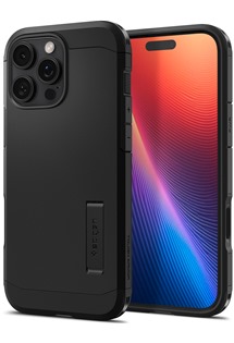 Spigen Tough Armor T odoln� zadn� kryt s podporou MagSafe a stoj�nkem pro Apple iPhone 16 Pro Max �ern�