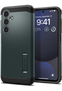 Spigen Tough Armor odoln� zadn� kryt pro Samsung Galaxy S24 FE zelen�