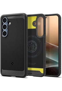 Spigen Rugged Armor odoln� zadn� kryt s podporou MagSafe pro Samsung Galaxy S25+ �ern�