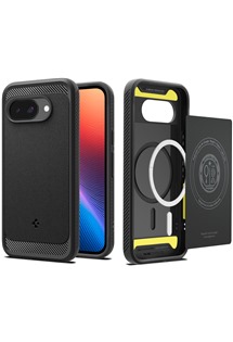 Spigen Rugged Armor odoln� zadn� kryt s podporou MagSafe pro Google Pixel 9a �ern�