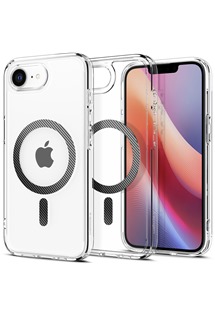 Spigen Ultra Hybrid zadn kryt s podporou MagSafe pro Apple iPhone 16e karbonov