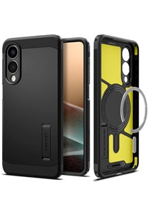 Spigen Tough Armor odoln� zadn� kryt s podporou MagSafe pro Samsung Galaxy S25 Edge �ern�