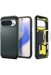 Spigen Tough Armor odoln zadn kryt s podporou MagSafe pro Google Pixel 10 Pro XL zelen