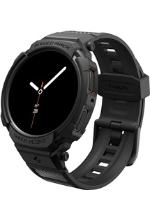 Spigen Rugged Armor Pro kompletn pouzdro s emnkem pro Samsung Galaxy Watch8 40mm ern