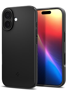 Spigen Thin Fit tenk zadn kryt s podporou MagSafe pro Apple iPhone 17 ern