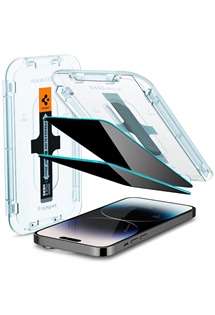 Spigen Glass EZ Fit Privacy tvrzené sklo pro Apple iPhone 14 Pro černé 2ks